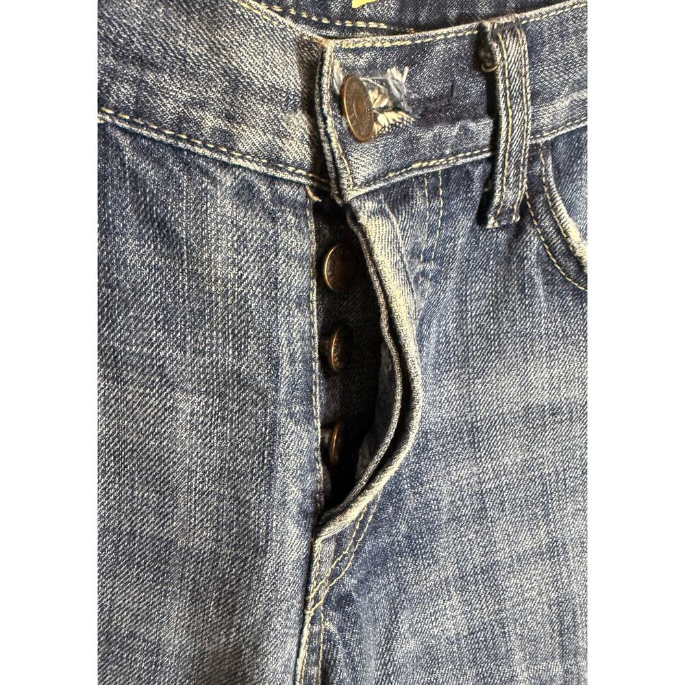 7 for all Mankind 7FAMK Women Denim Jeans Size 29 Boot Buttonfly Cotton EUC - Picture 3 of 11